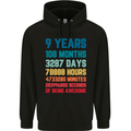 9th Birthday 9 Year Old Childrens Kids Hoodie Black