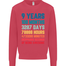 9th Birthday 9 Year Old Kids Sweatshirt Jumper Heliconia