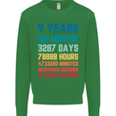 9th Birthday 9 Year Old Kids Sweatshirt Jumper Irish Green