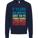 9th Birthday 9 Year Old Kids Sweatshirt Jumper Navy Blue