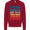9th Birthday 9 Year Old Kids Sweatshirt Jumper Red