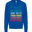 9th Birthday 9 Year Old Kids Sweatshirt Jumper Royal Blue