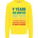 9th Birthday 9 Year Old Kids Sweatshirt Jumper Yellow