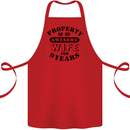 9th Wedding Anniversary 9 Year Funny Wife Cotton Apron 100% Organic Red