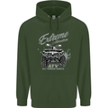 ATV All Terrain Vehicle 4X4 Quad Bike Childrens Kids Hoodie Forest Green