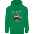 ATV All Terrain Vehicle 4X4 Quad Bike Childrens Kids Hoodie Irish Green