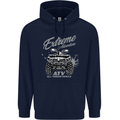 ATV All Terrain Vehicle 4X4 Quad Bike Childrens Kids Hoodie Navy Blue