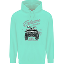 ATV All Terrain Vehicle 4X4 Quad Bike Childrens Kids Hoodie Peppermint