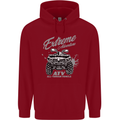 ATV All Terrain Vehicle 4X4 Quad Bike Childrens Kids Hoodie Red
