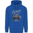 ATV All Terrain Vehicle 4X4 Quad Bike Childrens Kids Hoodie Royal Blue