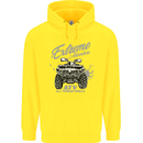 ATV All Terrain Vehicle 4X4 Quad Bike Childrens Kids Hoodie Yellow