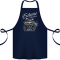 ATV All Terrain Vehicle 4X4 Quad Bike Cotton Apron 100% Organic Navy Blue