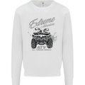 ATV All Terrain Vehicle 4X4 Quad Bike Kids Sweatshirt Jumper White