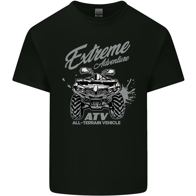 ATV All Terrain Vehicle 4X4 Quad Bike Kids T-Shirt Childrens Black