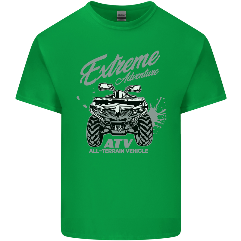 ATV All Terrain Vehicle 4X4 Quad Bike Kids T-Shirt Childrens Irish Green