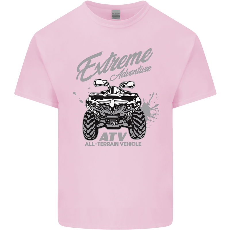 ATV All Terrain Vehicle 4X4 Quad Bike Kids T-Shirt Childrens Light Pink