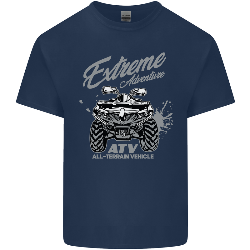 ATV All Terrain Vehicle 4X4 Quad Bike Kids T-Shirt Childrens Navy Blue