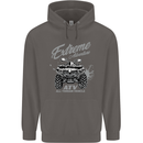 ATV All Terrain Vehicle 4X4 Quad Bike Mens 80% Cotton Hoodie Charcoal