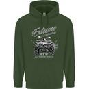 ATV All Terrain Vehicle 4X4 Quad Bike Mens 80% Cotton Hoodie Forest Green