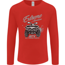 ATV All Terrain Vehicle 4X4 Quad Bike Mens Long Sleeve T-Shirt Red