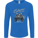 ATV All Terrain Vehicle 4X4 Quad Bike Mens Long Sleeve T-Shirt Royal Blue