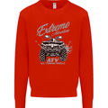 ATV All Terrain Vehicle 4X4 Quad Bike Mens Sweatshirt Jumper Bright Red