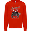 ATV All Terrain Vehicle 4X4 Quad Bike Mens Sweatshirt Jumper Bright Red