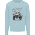 ATV All Terrain Vehicle 4X4 Quad Bike Mens Sweatshirt Jumper Light Blue