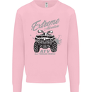 ATV All Terrain Vehicle 4X4 Quad Bike Mens Sweatshirt Jumper Light Pink