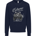 ATV All Terrain Vehicle 4X4 Quad Bike Mens Sweatshirt Jumper Navy Blue