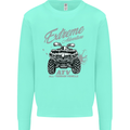 ATV All Terrain Vehicle 4X4 Quad Bike Mens Sweatshirt Jumper Peppermint