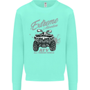 ATV All Terrain Vehicle 4X4 Quad Bike Mens Sweatshirt Jumper Peppermint