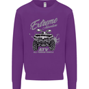 ATV All Terrain Vehicle 4X4 Quad Bike Mens Sweatshirt Jumper Purple