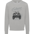 ATV All Terrain Vehicle 4X4 Quad Bike Mens Sweatshirt Jumper Sports Grey