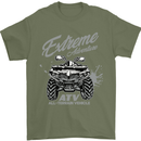ATV All Terrain Vehicle 4X4 Quad Bike Mens T-Shirt Cotton Gildan Military Green