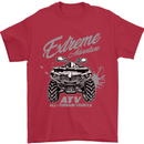 ATV All Terrain Vehicle 4X4 Quad Bike Mens T-Shirt Cotton Gildan Red