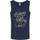 ATV All Terrain Vehicle 4X4 Quad Bike Mens Vest Tank Top Navy Blue