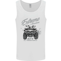 ATV All Terrain Vehicle 4X4 Quad Bike Mens Vest Tank Top White