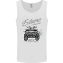 ATV All Terrain Vehicle 4X4 Quad Bike Mens Vest Tank Top White