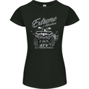 ATV All Terrain Vehicle 4X4 Quad Bike Womens Petite Cut T-Shirt Black