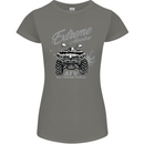 ATV All Terrain Vehicle 4X4 Quad Bike Womens Petite Cut T-Shirt Charcoal