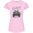 ATV All Terrain Vehicle 4X4 Quad Bike Womens Petite Cut T-Shirt Light Pink