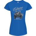ATV All Terrain Vehicle 4X4 Quad Bike Womens Petite Cut T-Shirt Royal Blue