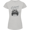 ATV All Terrain Vehicle 4X4 Quad Bike Womens Petite Cut T-Shirt Sports Grey
