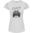 ATV All Terrain Vehicle 4X4 Quad Bike Womens Petite Cut T-Shirt White