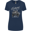 ATV All Terrain Vehicle 4X4 Quad Bike Womens Wider Cut T-Shirt Navy Blue