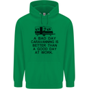 A Bad Day Caravanning Caravan Funny Childrens Kids Hoodie Irish Green