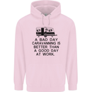 A Bad Day Caravanning Caravan Funny Childrens Kids Hoodie Light Pink