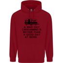 A Bad Day Caravanning Caravan Funny Childrens Kids Hoodie Red