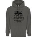 A Bad Day Caravanning Caravan Funny Childrens Kids Hoodie Storm Grey